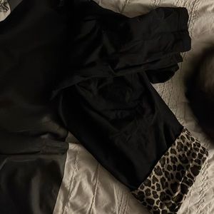 Capri yoga pants with cheetah